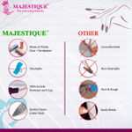 Buy Majestique Professional Manicure Set - Long Nail Filer, Pin hole Nail Filer with 4 Action Nail Buffer Perfect Set for Finger & Toe Nail Care - 3Pcs/Multicolor - Purplle