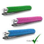 Buy Majestique 3Pcs Nail Clipper Set | Stainless Steel Toenails Clippers & Nail File Sharp - Color May Vary - Purplle