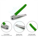 Buy Majestique 3Pcs Nail Clipper Set | Stainless Steel Toenails Clippers & Nail File Sharp - Color May Vary - Purplle