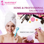 Buy Majestique Facial Cleansing Brush | Makeup Skincare Removal | Face Wash Brush | Remove Blackheads and Massage Skin Cleansing - 2Pcs/Multicolor - Purplle