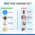 Buy Majestique Silicone Bath Brush, 80ML Dispenser Bathing Loofah, Suitable for All Skin - Color May Vary - Purplle
