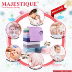 Buy Majestique Baby Grooming Set - Brush, Comb, Clipper, File & Baby Towel 7 Pcs - Pink (Color May Vary) - Purplle