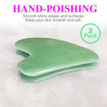 Buy Majestique Gua Sha Face Refresher, Face Message Tool, Self Care Gift for Body Muscle Relaxing, Improve Eye Puffiness - 2Pcs - Purplle