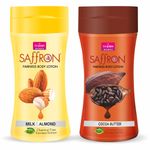 Buy VI-JOHN Women Milk Almond And Cocoa Butter Skin -Ageing Non greasy Chemical Free Fairness Extract Saffron Fairness Body Lotion , moisturizes skin upto 48 hour (pack of 2,250 ml Each) - Purplle