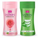Buy VI-JOHN Women Rose And Aloe Vera Skin -Ageing Non greasy Chemical Free Fairness Extract Saffron Fairness Body Lotion Enriched with Vitamin E, moisturizes skin upto 48 hour (pack of 2,250 ml Each) - Purplle