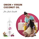Buy Natural Infusions Onion Hair Oil With Virgin Coconut Oil - With Comb Applicator - Strong and Healthy Hair - Deep Nourishment - Hair Growth – 100ml (Pack of 1) - Purplle