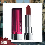 Buy Maybelline New York Color Sensational Creamy Matte Lipstick, 808 Plum Perfection (3.9 g) - Purplle