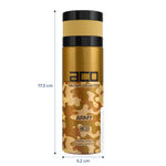 Buy ACO PERFUMES Set of 2 Imported Deodorant Combo Army & Commando Body Spray For Mens, Made In UAE, 200 ml Each - Purplle