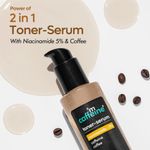 Buy mCaffeine 5% Niacinamide Toner-Serum with Coffee|Â hydrates, Tightens & Cleanses Pores | Lightweight 2- in - 1 Brew For Glowing Skin - 150 ml - Purplle