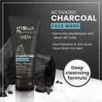 Buy Globus Naturals Anti Pollution & Anti Acne Charcoal Face Wash, Detoxifying Cleanser, Fights Pollution and De-Tans skin, For Men with Oily & Acne Prone Skin, 100 gms - Purplle