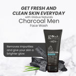 Buy Globus Naturals Anti Pollution & Anti Acne Charcoal Face Wash, Detoxifying Cleanser, Fights Pollution and De-Tans skin, For Men with Oily & Acne Prone Skin, 100 gms - Purplle
