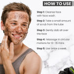 Buy Globus Naturals Anti Pollution & Anti Acne Charcoal Face Scrub, Detox & Deep Cleanse Formula, Fights Pollution and De-Tans skin, For Men with Oily & Acne Prone Skin, 100 gms - Purplle