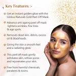 Buy Globus Naturals Gold Peel Off Mask Enriched with Vitamin-E, For Golden Glow & Radiance,100 gm - Purplle
