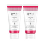 Buy Globus Naturals Glycolic & 1% Salicylic Acid Anti-Acne Face care Combo - Set of 2 Face wash & Face Cream - Purplle