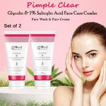 Buy Globus Naturals Glycolic & 1% Salicylic Acid Anti-Acne Face care Combo - Set of 2 Face wash & Face Cream - Purplle