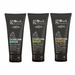 Buy Globus Naturals Charcoal Anti-Pollution Face Care Combo For Men, Set of 3 - Face Wash, Face Scrub, Peel Off Mask - Purplle