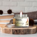 Buy Homsta Scented Jar Candle – Daydreaming | Transparent Jar | Natural Soy Candles | Premium Fragrance for Gifting, Aromatherapy & Home Decor (Pack of 2) - Purplle