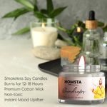 Buy Homsta Scented Jar Candle – Daydreaming | Transparent Jar | Natural Soy Candles | Premium Fragrance for Gifting, Aromatherapy & Home Decor (Pack of 2) - Purplle