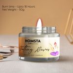 Buy Homsta Scented Jar Candle – Soothing Waves | Transparent Jar | Natural Soy Candles | Premium Fragrance for Gifting, Aromatherapy & Home Decor (Pack of 2) - Purplle