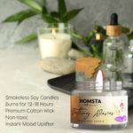Buy Homsta Scented Jar Candle – Soothing Waves | Transparent Jar | Natural Soy Candles | Premium Fragrance for Gifting, Aromatherapy & Home Decor (Pack of 2) - Purplle