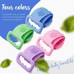 Buy Trendzie Skin Care Silicone Body Back Scrubber Bath Belt Double Side Brush (Assorted Color) 1 Pc - Purplle