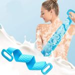 Buy Trendzie Skin Care Silicone Body Back Scrubber Bath Belt Double Side Brush (Assorted Color) 1 Pc - Purplle