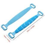 Buy Trendzie Skin Care Silicone Body Back Scrubber Bath Belt Double Side Brush (Assorted Color) 1 Pc - Purplle