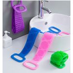 Buy Trendzie Skin Care Silicone Body Back Scrubber Bath Belt Double Side Brush (Assorted Color) 1 Pc - Purplle