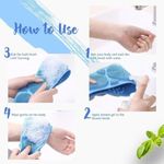 Buy Trendzie Skin Care Silicone Body Back Scrubber Bath Belt Double Side Brush (Assorted Color) 1 Pc - Purplle