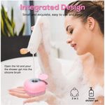 Buy Trendzie Skin Care Silicone Bath Body Brush Shower Scrubber with Dispenser for Men, & Women (Assorted Color) 1 Pc - Purplle