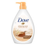 Buy Dove Relaxing Shea Butter Body Wash with Vanilla for Soft Skin, Soothing Scent, 1L - Purplle