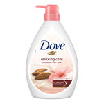 Buy Dove Relaxing Almond Cream Body Wash with Hibiscus for Smooth Skin, Soft & Sweet Scent 1L - Purplle