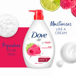 Buy Dove Renewing Raspberry Body Wash with Lime for Renewed Skin, Refreshing Scent, 1 L - Purplle