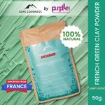 Buy Alps Goodness French Green Clay Powder (50 gm)| 100% Natural Powder | Clay Mask for pores tightening | Clay Mask for face | Detoxifying Clay Mask - Purplle