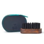 Buy Bombay Shaving Company Beard Brush (Pocket Size) | Made with Sheesham Wood | Free Faux Leather Pouch 50 gm - Purplle