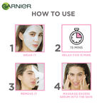 Buy Garnier Sakura White Water Glow Serum Sheet Mask, Face Sheet Mask 28g - Purplle