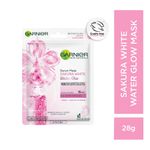 Buy Garnier Sakura White Water Glow Serum Sheet Mask, Face Sheet Mask 28g - Purplle
