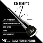 Buy NY Bae Ellis Eyeland Eyeliner | Liquid Eyeliner | Glossy | Waterproof - Black Blood 04 (6 ml) - Purplle