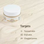 Buy Vilvah Store Milk Mud Mask, De-Tan Pack, With Oat Milk, Saffron Extract and Kaolin Clay, Brightening and Tan Removal Cream, Sulphate Free, For All Skin Types, For Men & Women, 50 ml - Purplle