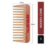 Buy Keya Seth Aromatherapy, Neem Wooden Comb Wide Tooth for Hair Growth for Men & Women All Purpose Small Size 1 Pc - Purplle