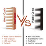 Buy Keya Seth Aromatherapy, Neem Wooden Comb Wide Tooth for Hair Growth for Men & Women All Purpose Small Size 1 Pc - Purplle