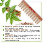 Buy Keya Seth, Neem Wooden Comb Wide Tooth for Hair Growth for Men & Women All Purpose Large Size Perfect Hair Setter. - Purplle