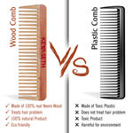 Buy Keya Seth, Neem Wooden Comb Wide Tooth for Hair Growth for Men & Women All Purpose Large Size Perfect Hair Setter. - Purplle