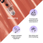 Buy FAE Beauty Peachy Brown Lip Gloss || With Clickable Roller Ball Pen || All Skin tones || Enriched with Passionfruit oil || Vitamin E ||Non Sticky || Hydrating || Vegan (Belonging) - Purplle