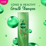 Buy Sunsilk Long and Healthy Growth Shampoo With Biotin, Milk Protein and Argan Oil For Healthy Looking and Long hair, 360 ml - Purplle