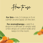 Buy Clensta Turmeric Essential Oil for Aromatherapy, Stress Relief, Hair, Skin & Sleep, 15 ml, Suitable For All - Purplle