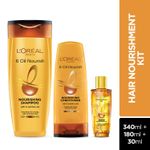 Buy L'Oreal Paris 6 Oil Nourish Shampoo 396ml with Conditioner 192.5ml & Extraordinary Oil Serum 30ml - Purplle