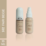 Buy Cuffs N Lashes Cover Capsule Hydrating Foundation, Fair Beige 102 - 35 ml - Purplle