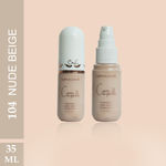 Buy Cuffs N Lashes Cover Capsule Hydrating Foundation, Nude Beige 104 - 35 ml - Purplle