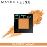 Buy Maybelline New York Fit Me Matte+Poreless Pressed Powder - Toffee 330 (8.5 gm) - Purplle